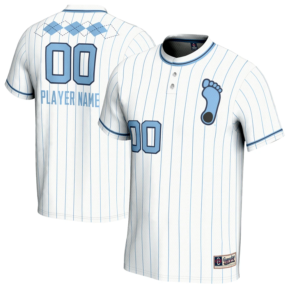Unisex GameDay Greats White North Carolina Tar Heels NIL Pick-A-Player Lightweight Softball Jersey