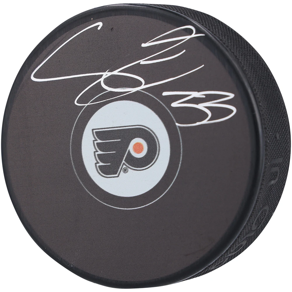 Samuel Ersson Philadelphia Flyers Autographed Hockey Puck