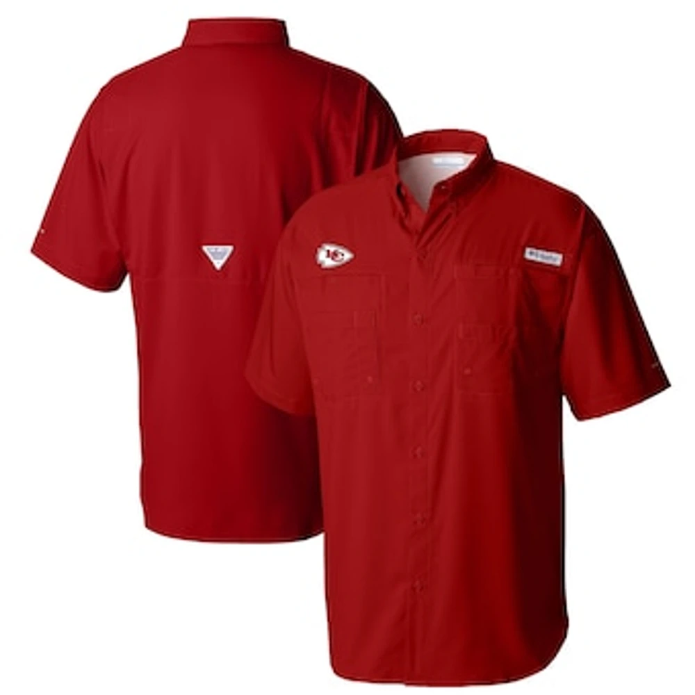 Men's Columbia Kansas City Chiefs PFG Tamiami II Omni-Shade Button-Down Shirt