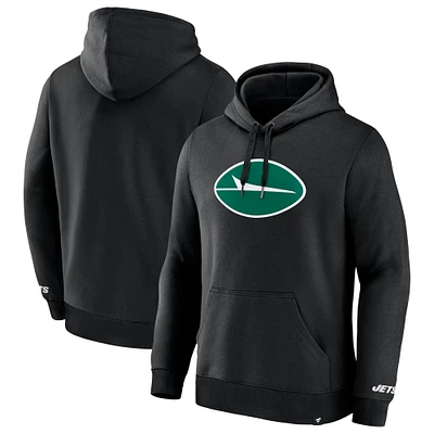 Men's Fanatics Black New York Jets Legacy Fleece Pullover Hoodie