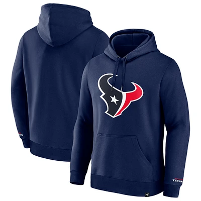 Men's Fanatics Navy Houston Texans Legacy Fleece Pullover Hoodie