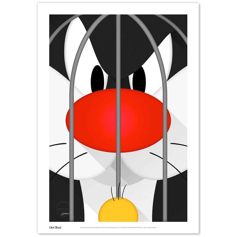 Looney Tunes Chuck Jones Gallery Putty Tat Trouble 14'' x 20'' Limited Edition Fine Art Print