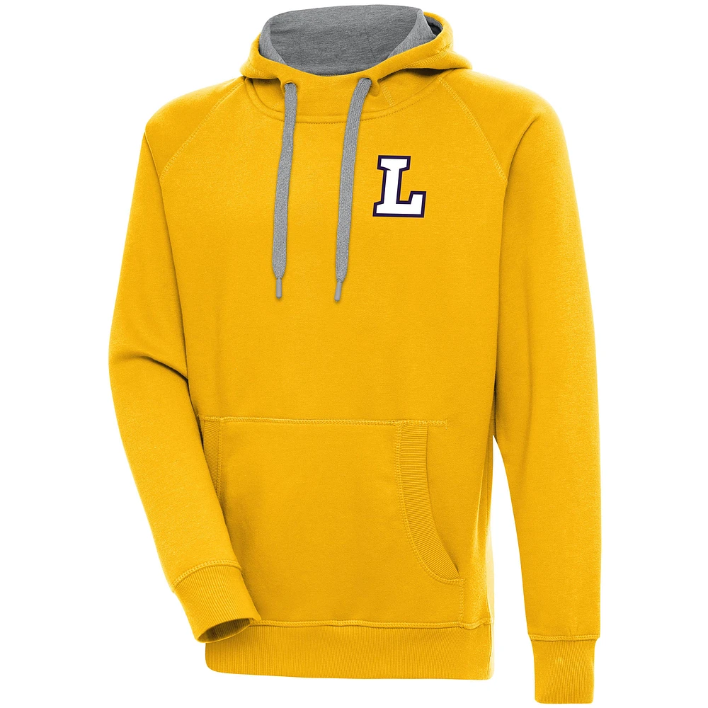 Men's Antigua Gold Lipscomb Bisons Victory Pullover Hoodie