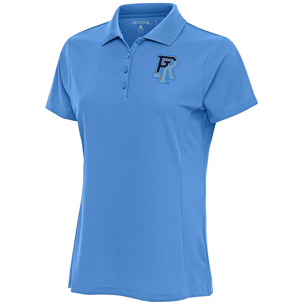 Women's Antigua Light Blue Rhode Island Rams Legacy Pique Polo