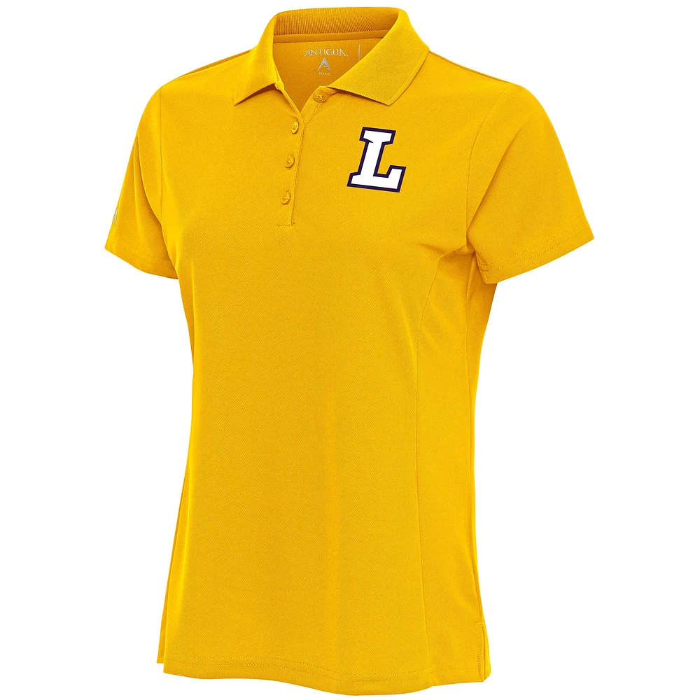 Women's Antigua Gold Lipscomb Bisons Legacy Pique Polo