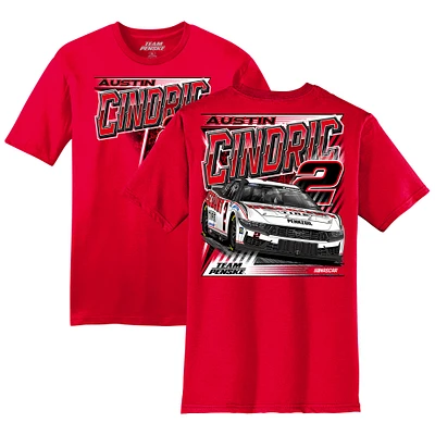 Men's Team Penske Red Austin Cindric Car T-Shirt