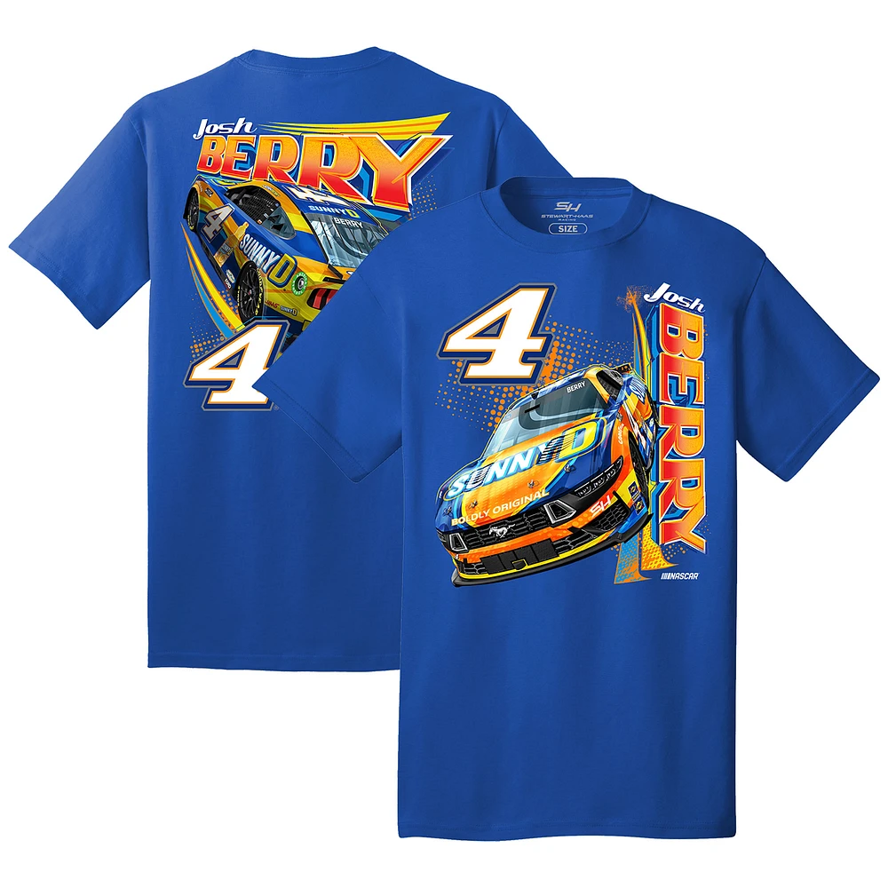 Men's Stewart-Haas Racing Team Collection Royal Josh Berry Sunny D Car T-Shirt
