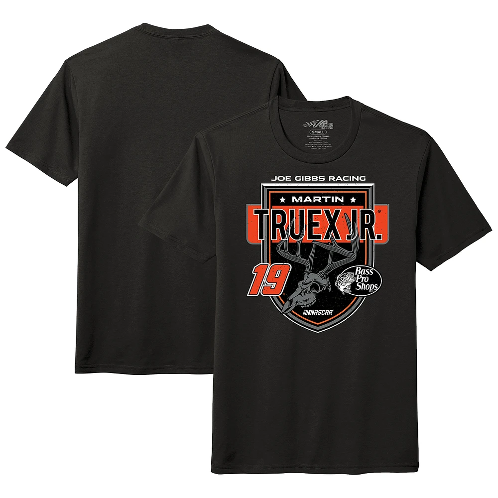 Men's Joe Gibbs Racing Team Collection Black Martin Truex Jr Antler Tri-Blend T-Shirt
