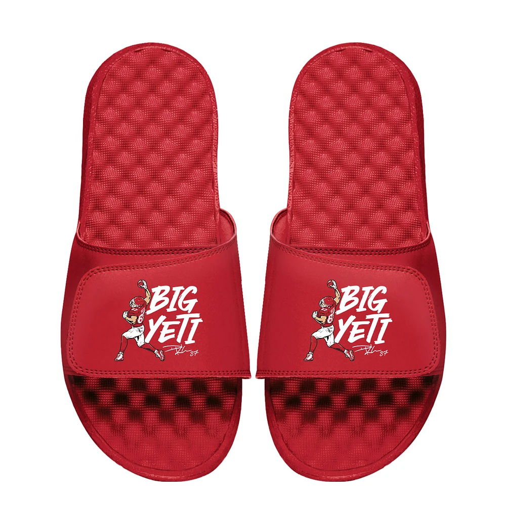 Unisex ISlide Travis Kelce Red NFLPA Big Yeti Slide Sandals