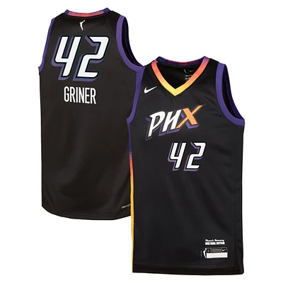Youth Nike Brittney Griner Black Phoenix Mercury 2024 Rebel Edition Jersey