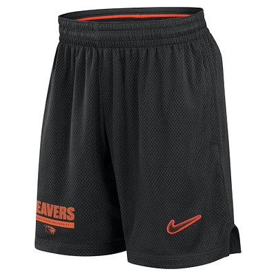 Men's Nike Black Oregon State Beavers 2024 Sideline Mesh Shorts