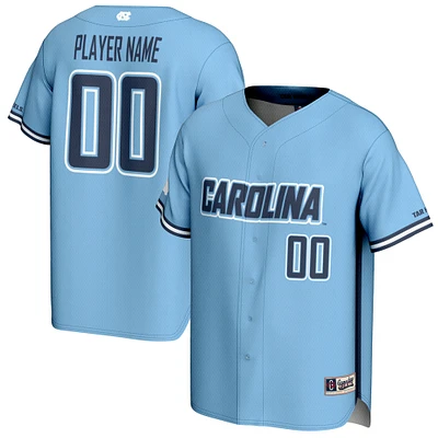 Youth GameDay Greats Carolina Blue North Tar Heels NIL Pick-A-Player Baseball Lightweight Jersey
