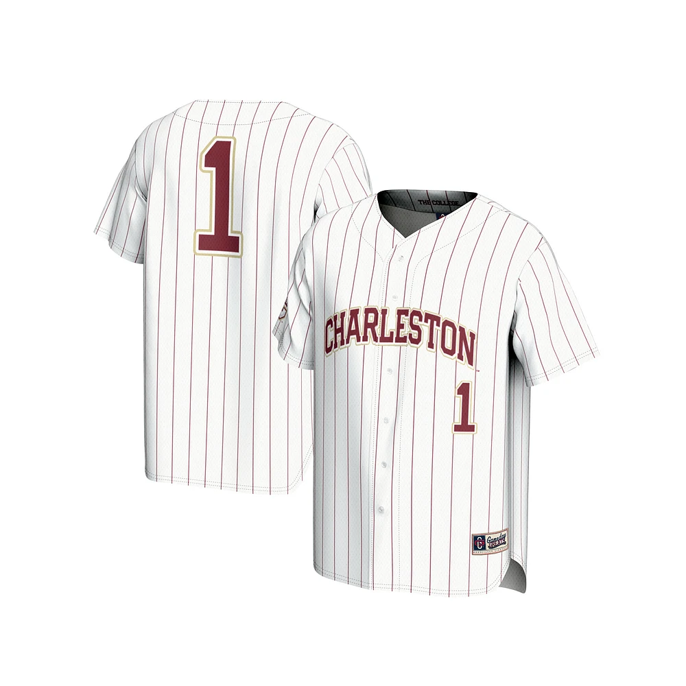 Unisex GameDay Greats White #1 Charleston Cougars Lightweight Baseball Fashion Jersey