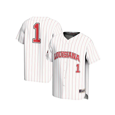 Youth GameDay Greats White #1 Louisiana Ragin' Cajuns Lightweight Baseball Fashion Jersey