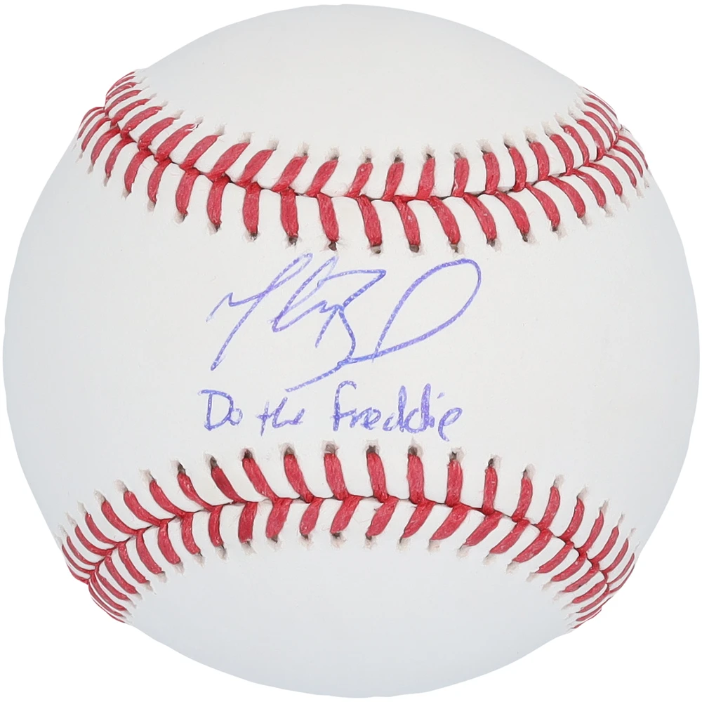 Mookie Betts Los Angeles Dodgers Autographed Baseball with "Do The Freddie" Inscription
