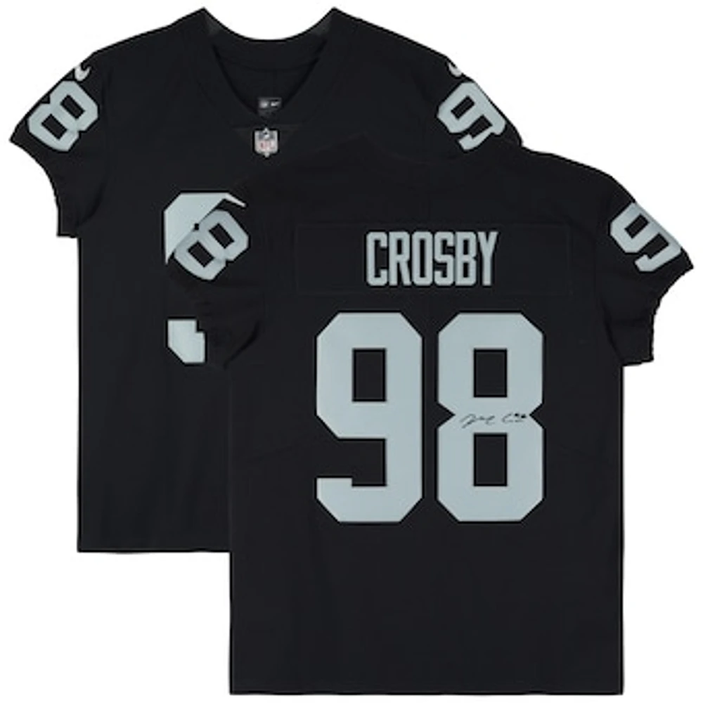 Maxx Crosby Las Vegas Raiders Autographed Nike Elite Jersey