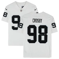 Maxx Crosby Las Vegas Raiders Autographed Nike White Limited Jersey