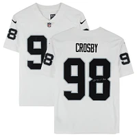 Maxx Crosby Las Vegas Raiders Autographed Nike White Limited Jersey