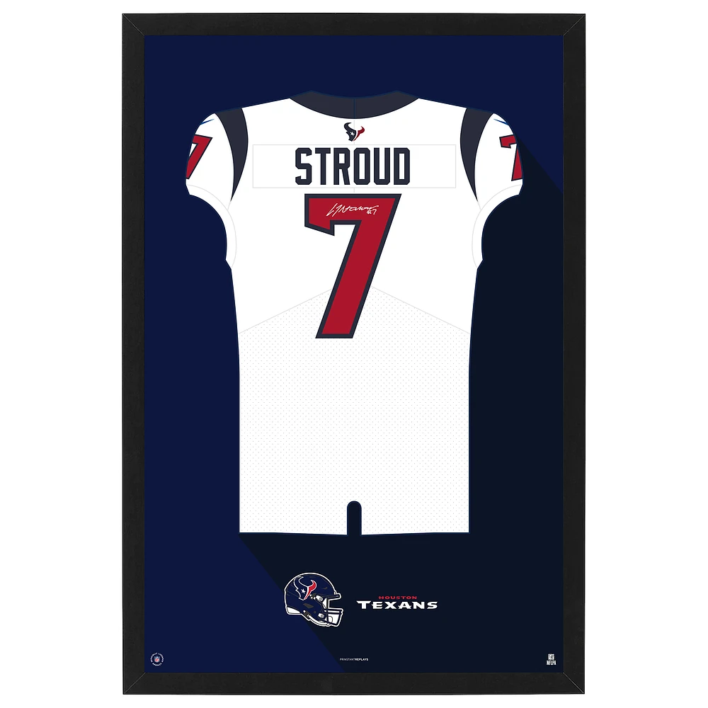 C.J. Stroud Houston Texans Away Jersey Framed Art Print