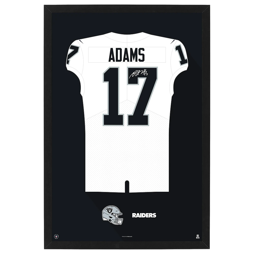 Davante Adams Las Vegas Raiders Away Jersey Framed Art Print