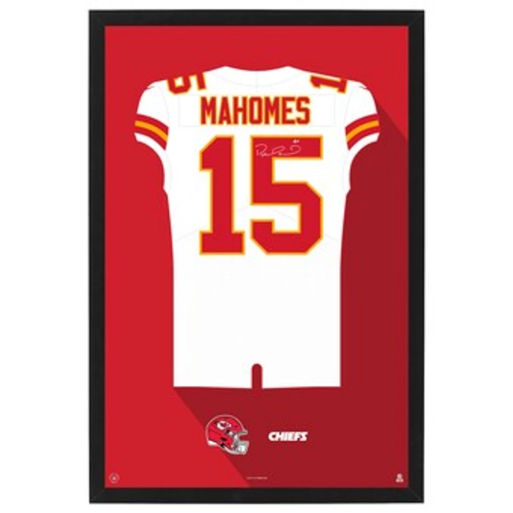 Patrick Mahomes Kansas City Chiefs Away Jersey Framed Art Print