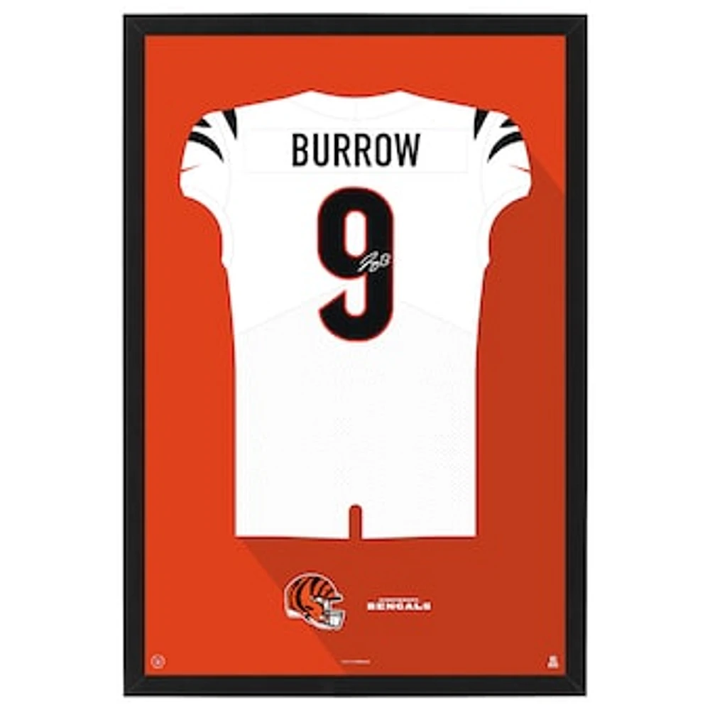 Joe Burrow Cincinnati Bengals Away Jersey Framed Art Print