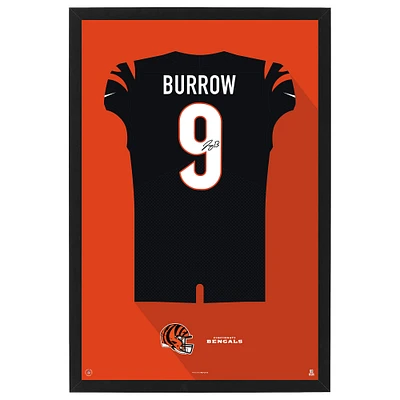 Joe Burrow Cincinnati Bengals Home Jersey Framed Art Print