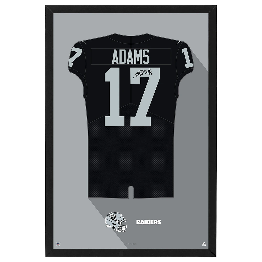 Davante Adams Las Vegas Raiders Home Jersey Framed Art Print
