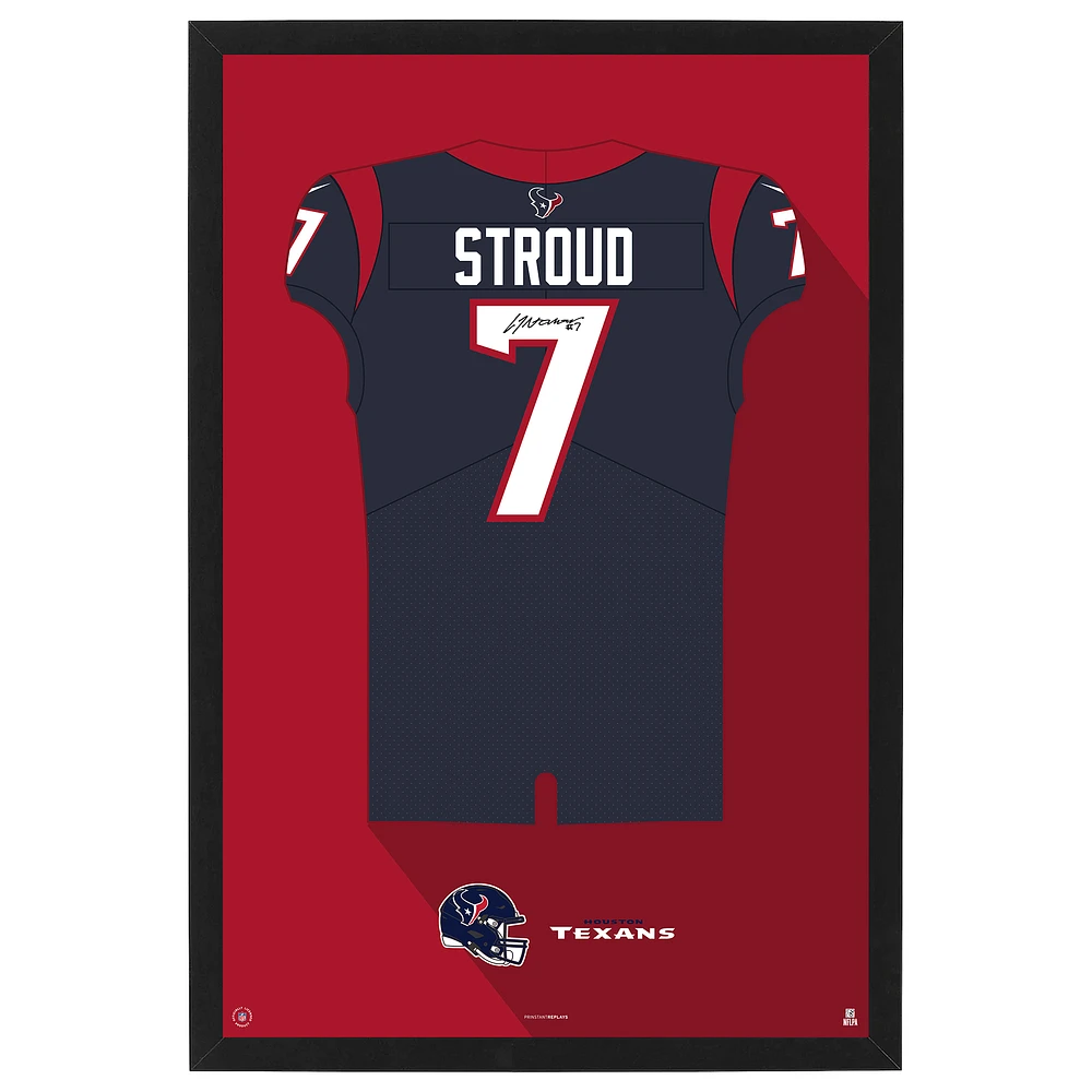 C.J. Stroud Houston Texans Home Jersey Framed Art Print