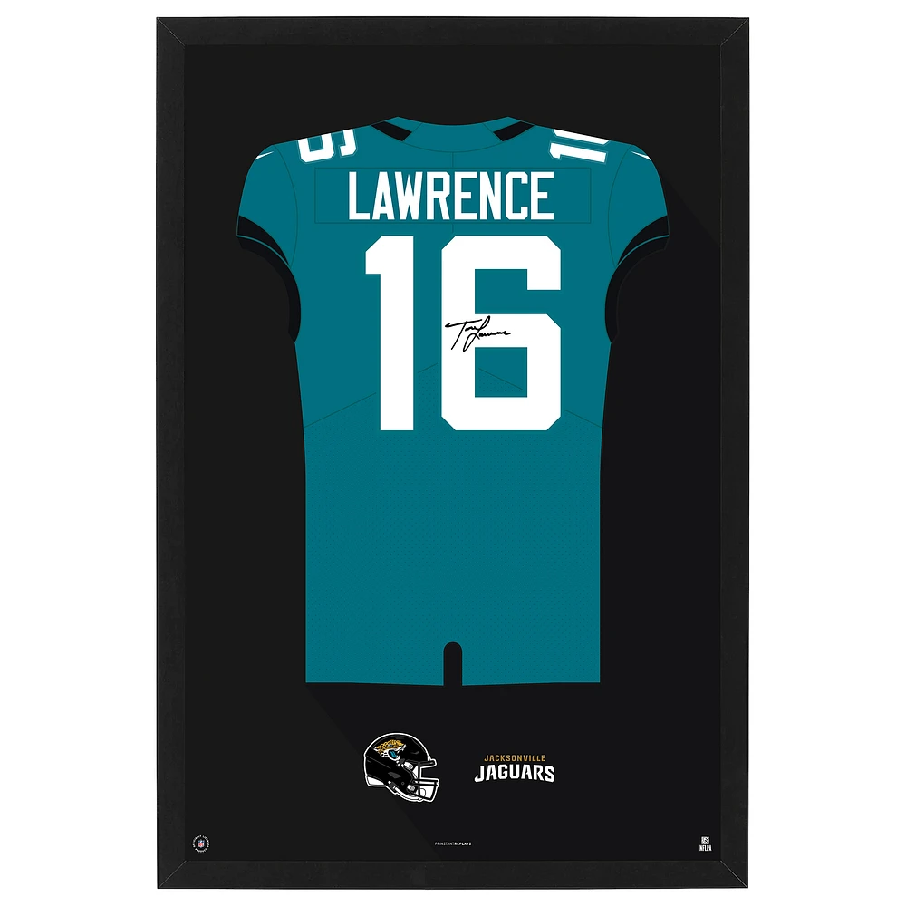 Trevor Lawrence Jacksonville Jaguars Home Jersey Framed Art Print