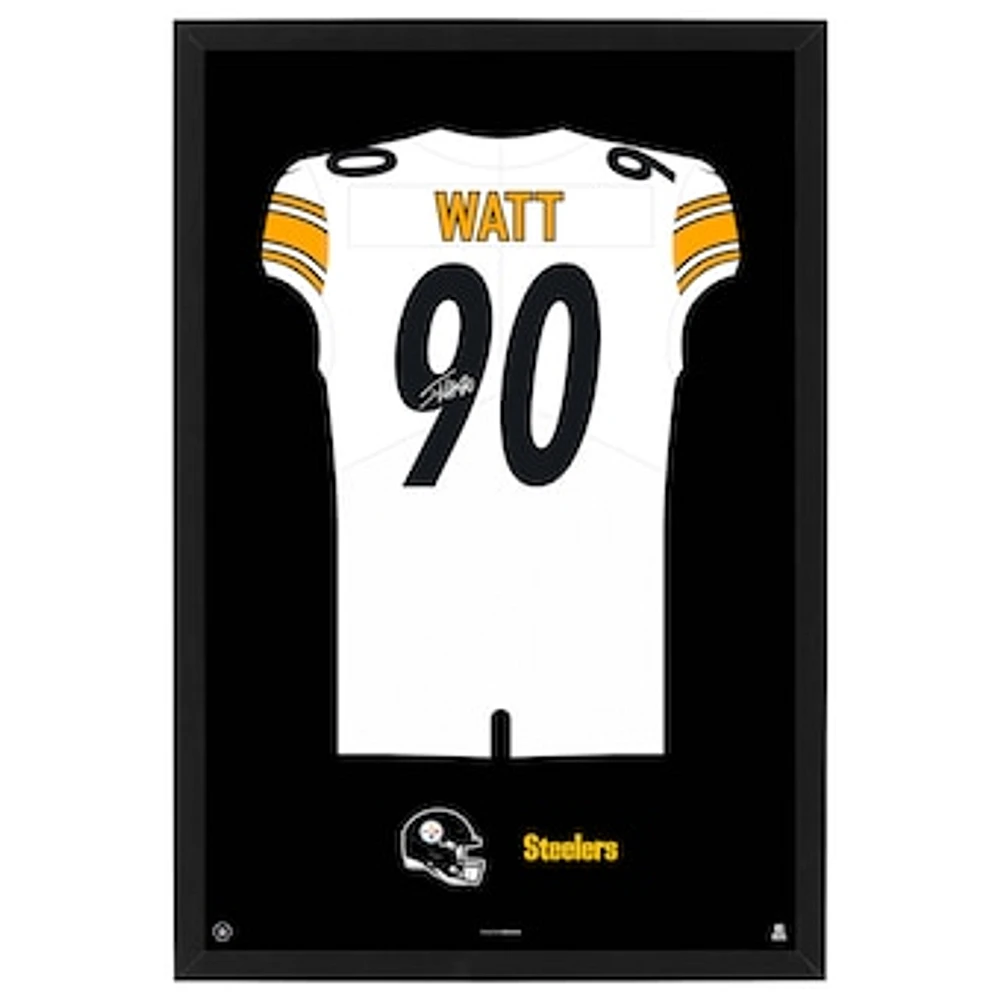 T.J. Watt Pittsburgh Steelers Away Jersey Framed Art Print