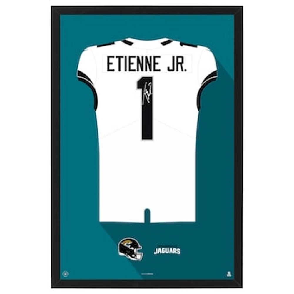 Travis Etienne Jr Jacksonville Jaguars Away Jersey Framed Art Print