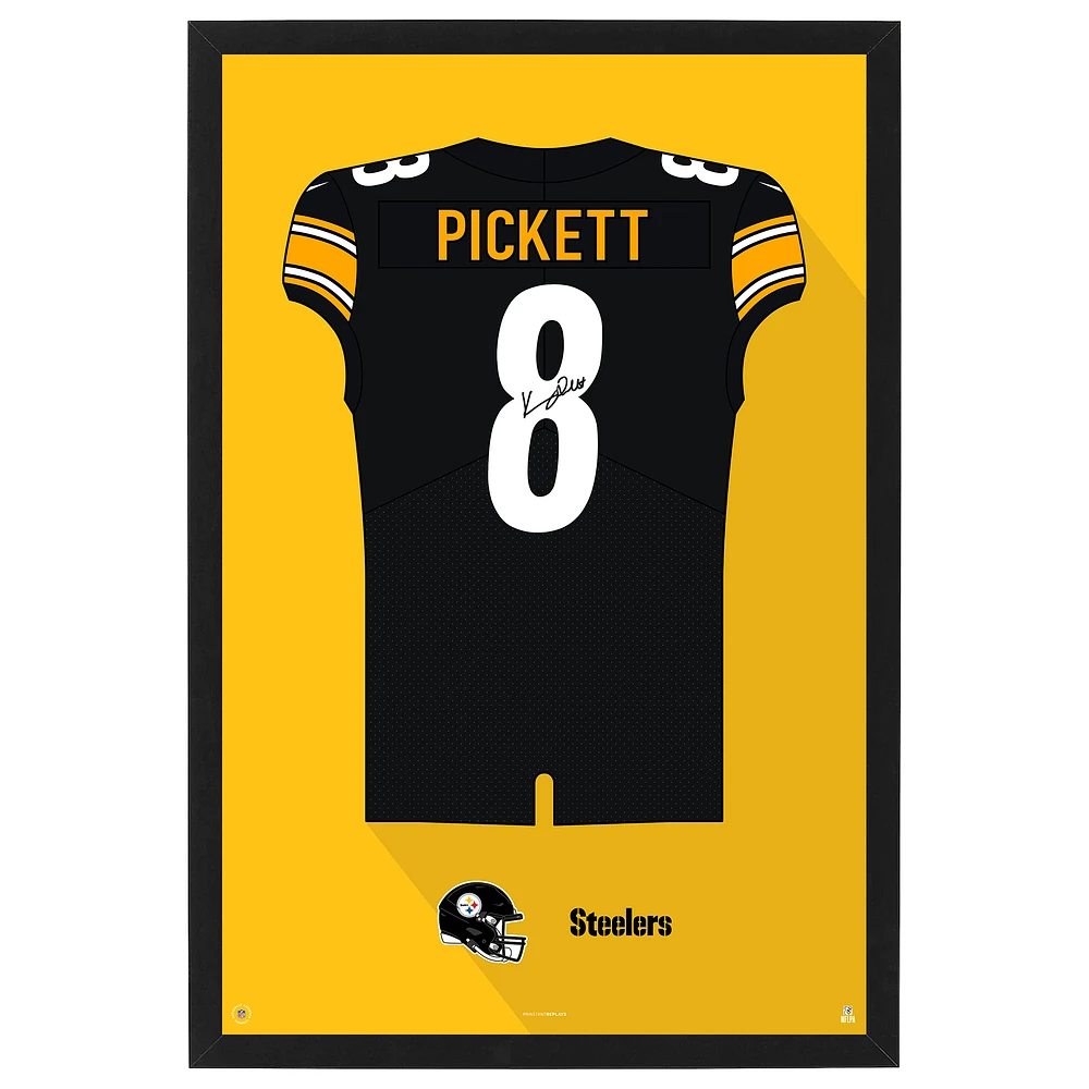Kenny Pickett Pittsburgh Steelers Home Jersey Framed Art Print
