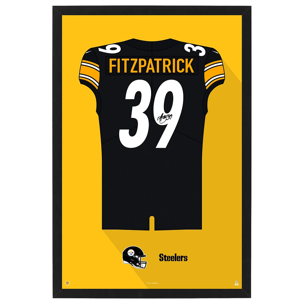 Minkah Fitzpatrick Pittsburgh Steelers Home Jersey Framed Art Print