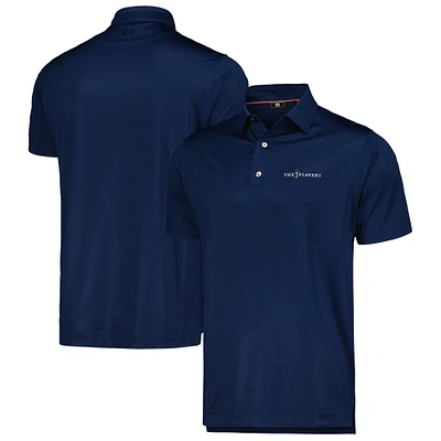Men's FootJoy Navy THE PLAYERS Tonal Triangle Print Lisle ProDry Polo