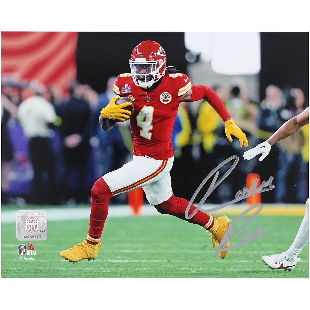 Rashee Rice Kansas City Chiefs Autographed Super Bowl LVIII Champions 8" x 10" Photograph
