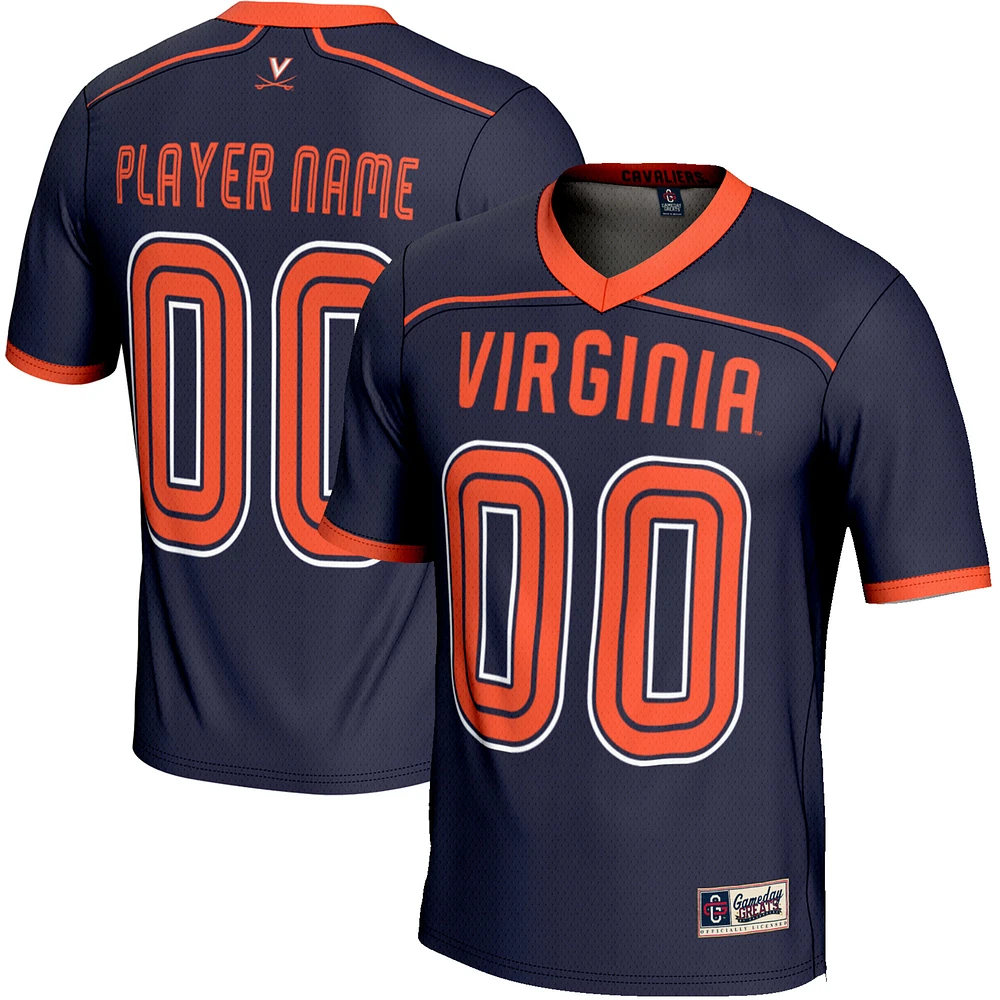 Men's GameDay Greats Navy Virginia Cavaliers NIL Pick-A-Player Lightweight Lacrosse Jersey