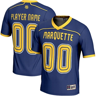 Youth GameDay Greats Navy Marquette Golden Eagles NIL Pick-A-Player Lightweight Men's Lacrosse Jersey
