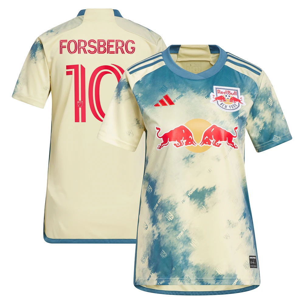 Women's adidas Emil Forsberg Yellow New York Red Bulls 2024 Daniel Patrick Kit Replica Player Jersey