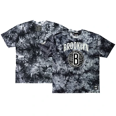 Unisex NBA x Two Hype Black Brooklyn Nets Culture & Hoops Tie-Dye T-Shirt
