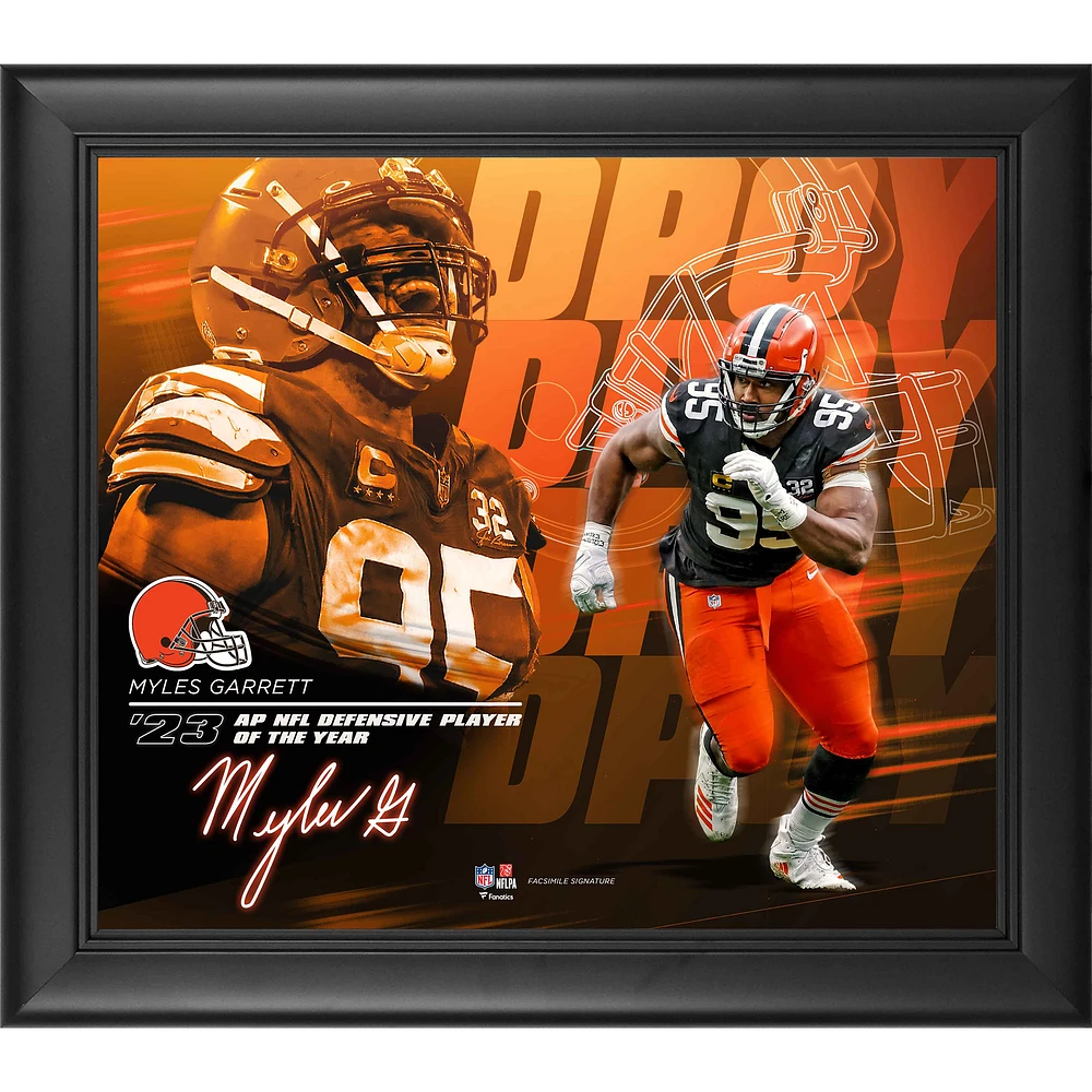 Myles Garrett Cleveland Browns 2023 NFL Defensive Player of the Year 15" x 17" Collage