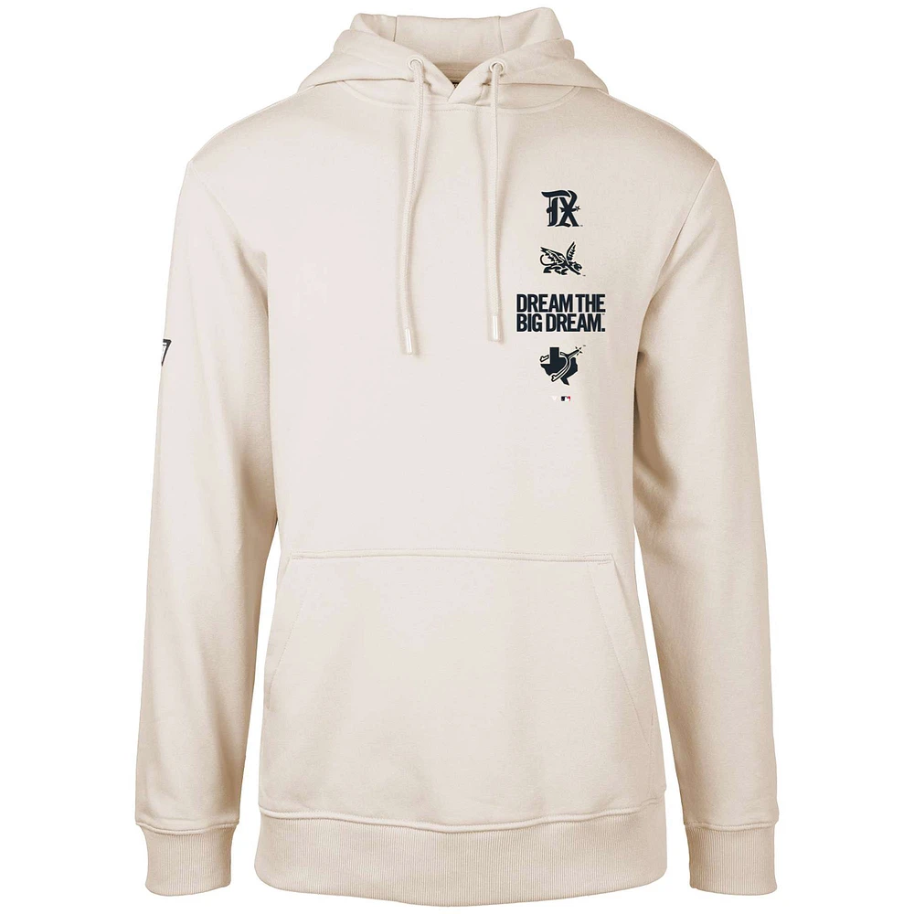Men's Levelwear Khaki Texas Rangers City Connect Podium Baseline Pullover Hoodie