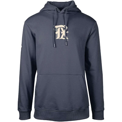 Men's Levelwear Navy Texas Rangers City Connect Podium Core Logo Pullover Hoodie