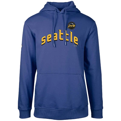 Men's Levelwear Royal Seattle Mariners City Connect Podium Core Logo Pullover Hoodie