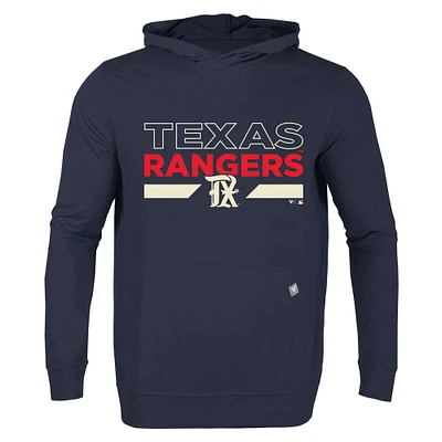 Men's Levelwear Navy Texas Rangers City Connect Relay No Hitter Pullover Hoodie