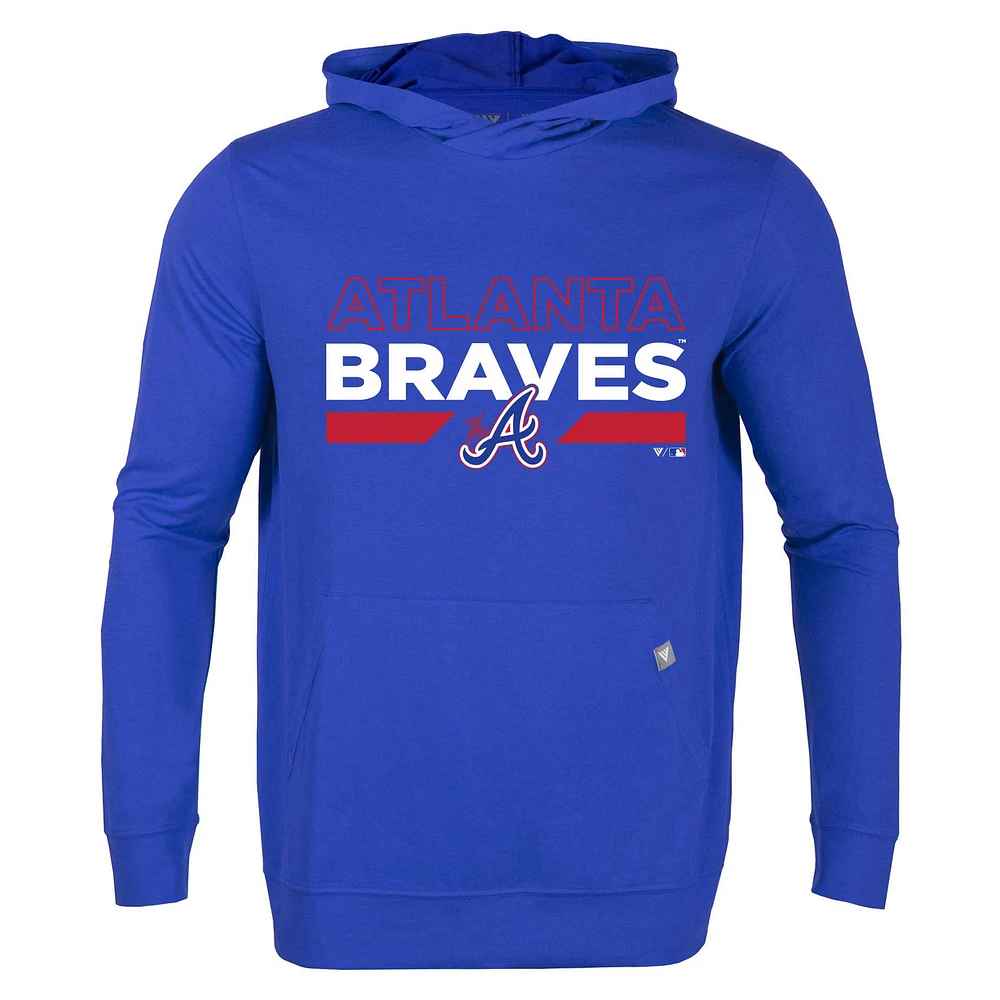 Men's Levelwear Royal Atlanta Braves City Connect Relay No Hitter Pullover Hoodie
