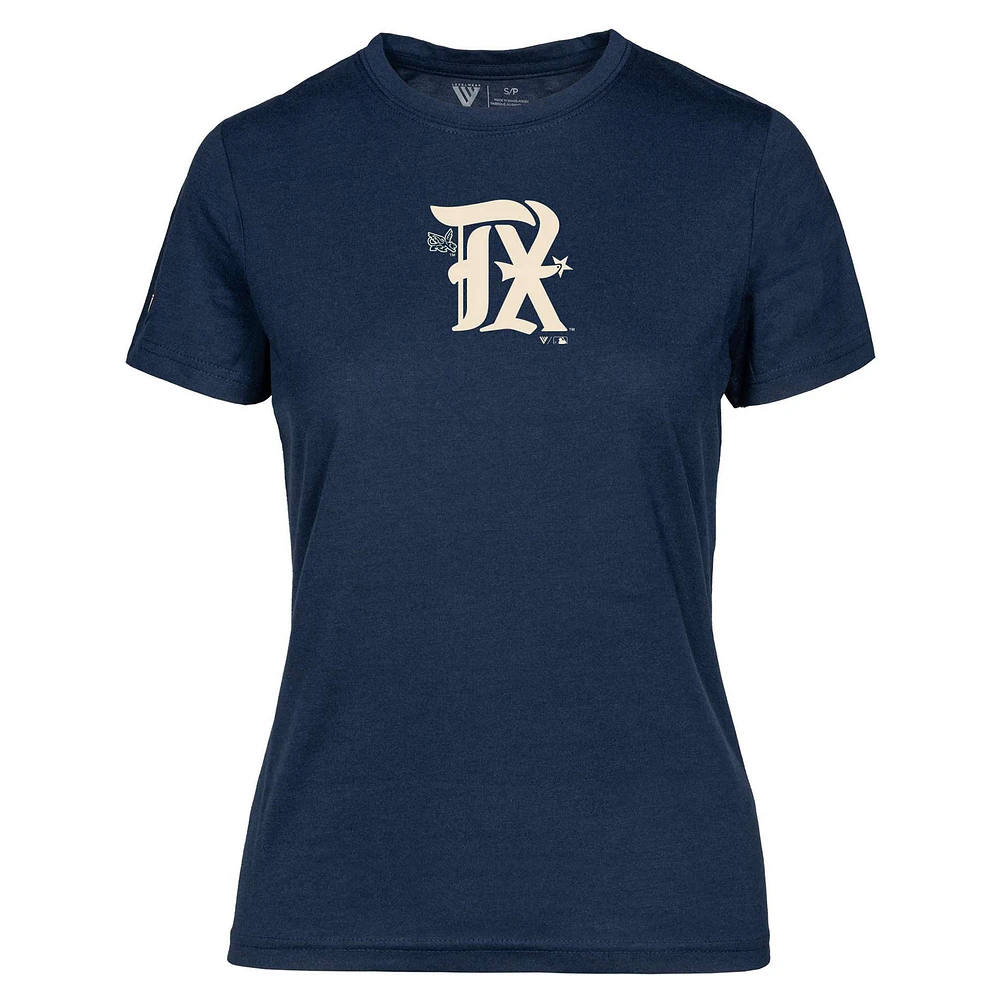 Women's Levelwear Navy Texas Rangers City Connect Maddox Core Logo T-Shirt