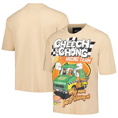 Unisex Reason Khaki Cheech & Chong Racing Team Graphic Box T-Shirt