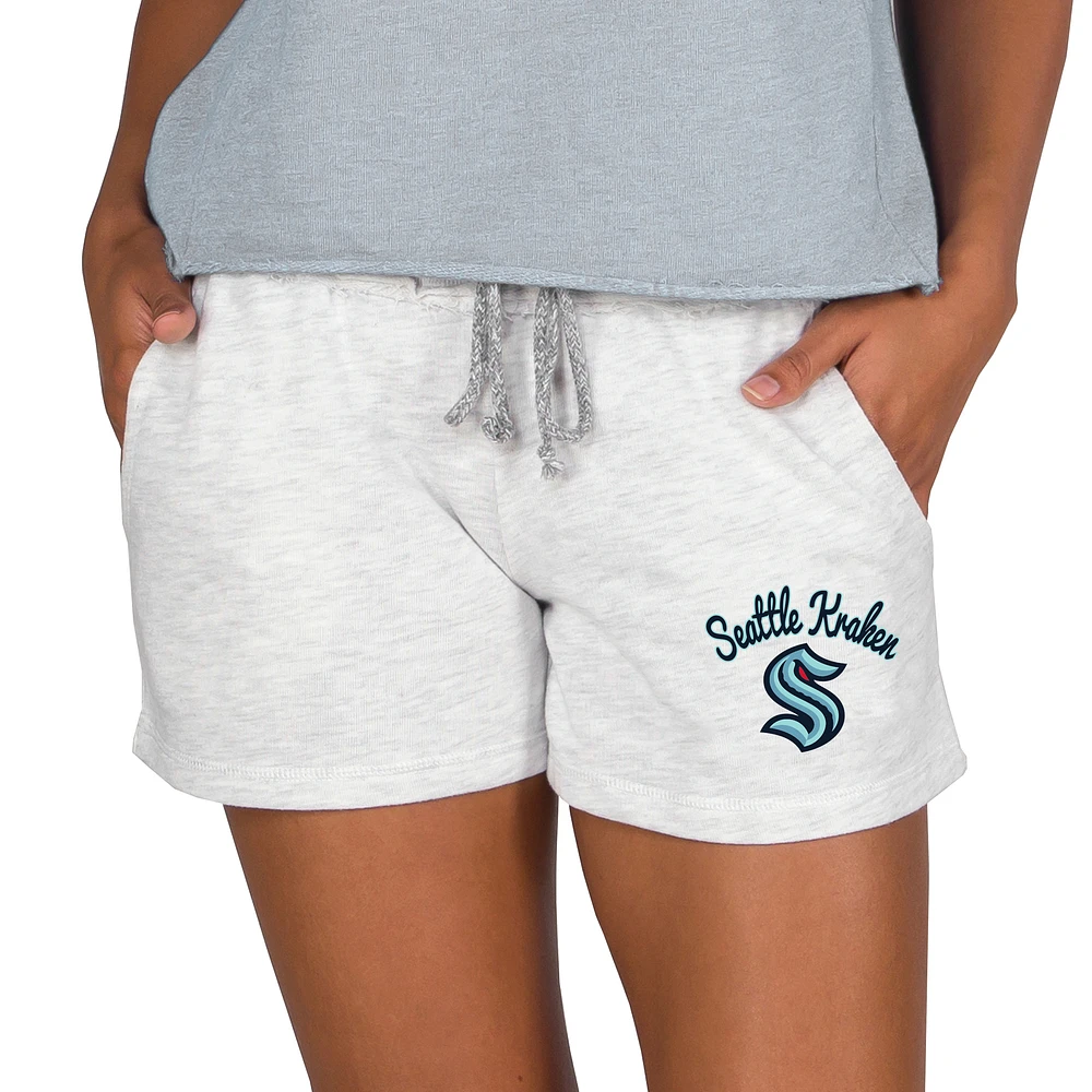 Women's Concepts Sport Oatmeal Seattle Kraken Mainstream Terry Lounge Shorts