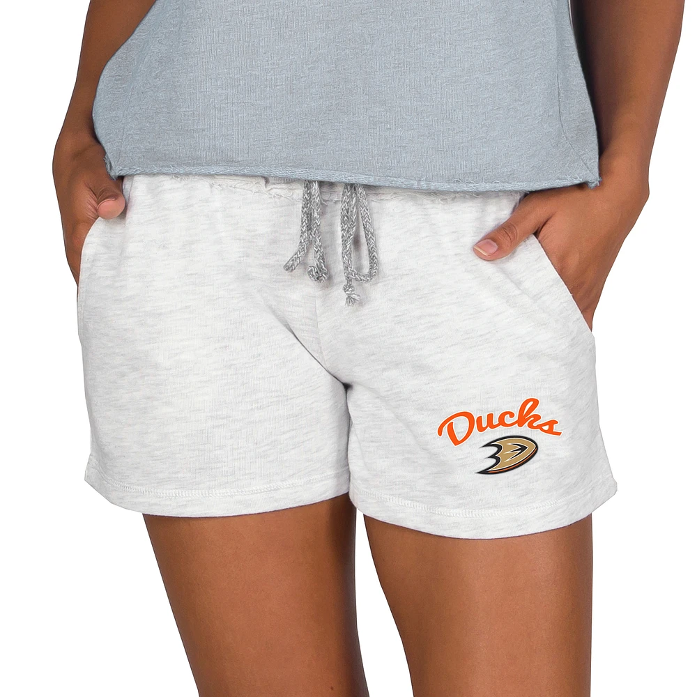 Women's Concepts Sport Oatmeal Anaheim Ducks Mainstream Terry Lounge Shorts